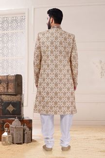 Picture of Exquisite Gold Colored Designer Readymade Sherwani
