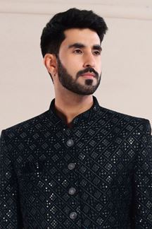 Picture of Magnificent Green Colored Designer Jodhpuri