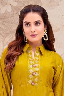 Picture of Bollywood Yellow Colored Designer Readymade Salwar Suit