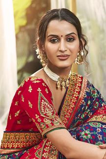 Picture of Breathtaking Multi Colored Designer Saree