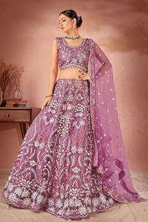 Picture of Creative Lavender Colored Designer Lehenga Choli