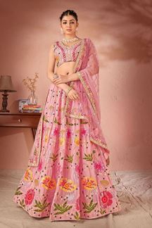 Picture of Exquisite Pink Colored Designer Lehenga Choli