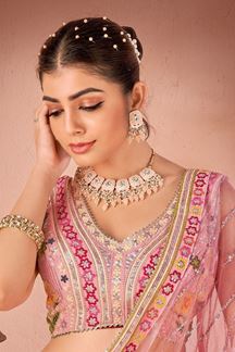 Picture of Exquisite Pink Colored Designer Lehenga Choli