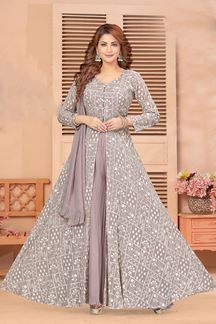 Picture of Lovely Lavender Colored Designer Suit