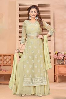 Picture of Magnificent Green Colored Designer Suit