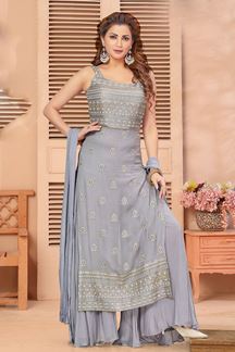 Picture of Irresistible Grey Colored Designer Suit