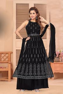 Picture of Heavenly Black Colored Designer Suit