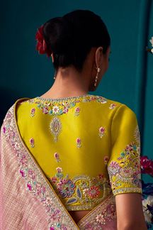 Picture of Amazing Light Pink Colored Designer Saree