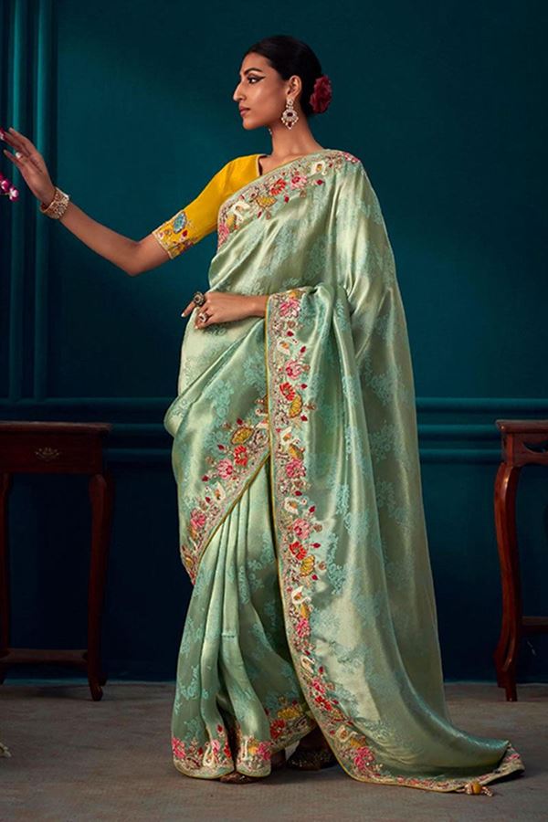 Picture of Mesmerizing Multi Colored Designer Saree