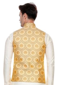 Picture of Charismatic Beige Colored Designer Readymade Nehru style Jackets