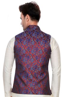 Picture of Magnificent Blue Colored Designer Readymade Nehru style Jackets