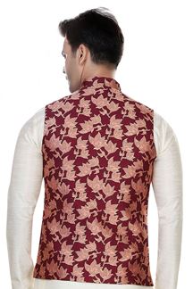 Picture of Attractive Maroon Colored Designer Readymade Nehru style Jackets