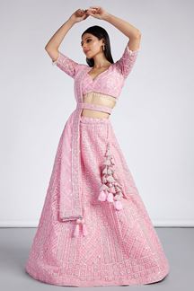 Picture of Exquisite Pink Colored Designer Lehenga Choli