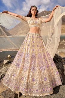 Picture of Splendid Beige Colored Designer Lehenga Choli