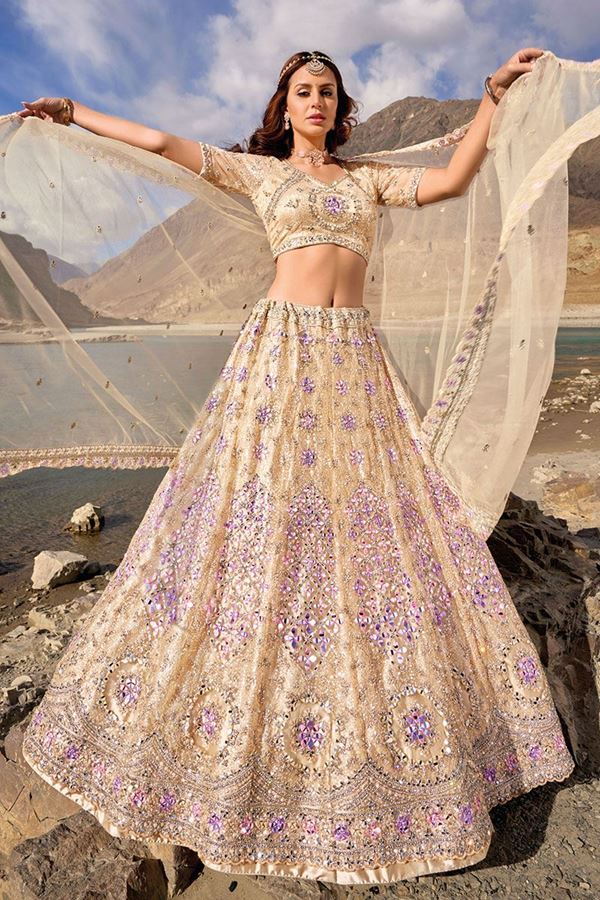 Picture of Splendid Beige Colored Designer Lehenga Choli