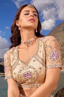 Picture of Splendid Beige Colored Designer Lehenga Choli