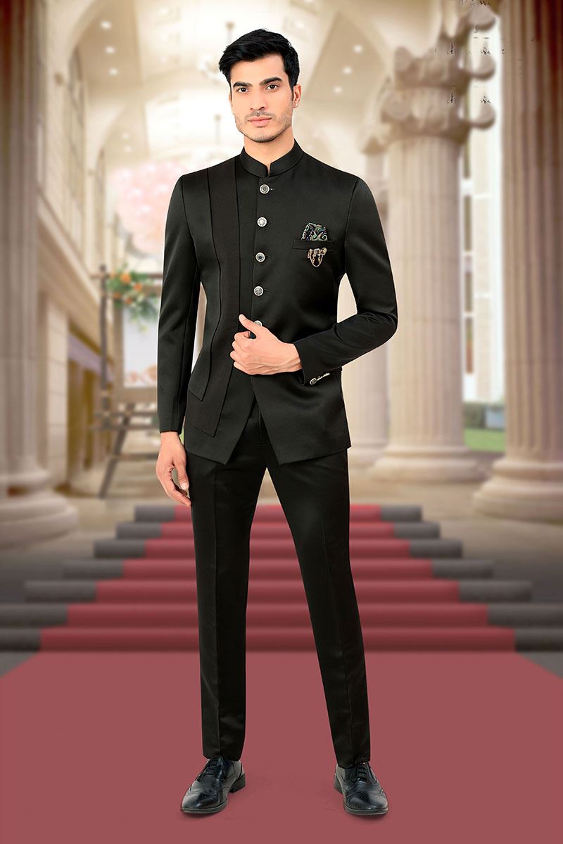 Emerald Green Jodhpuri Suit - Hangrr