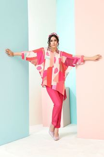 Picture of Spectacular Pink Colored Designer Co-ord Sets