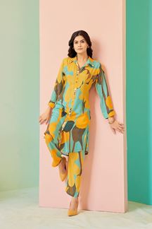 Picture of Lovely Yellow Colored Designer Co-ord Sets