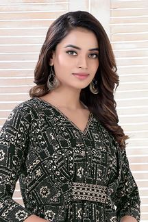 Picture of Bollywood Black Colored Designer Readymade Kurti