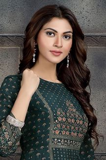 Picture of Lovely Green Colored Designer Salwar Suit