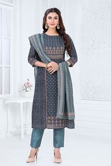 Picture of Magnificent Blue Colored Designer Salwar Suit