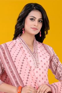 Picture of Pretty Pink Colored Designer Salwar Suit