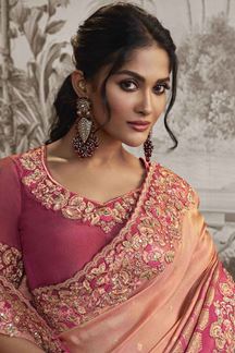 Picture of Glamorous Multi Colored Designer Saree for Wedding