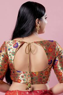 Picture of Marvelous Brocade Readymade Blouse for Wedding
