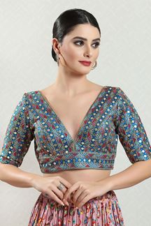 Picture of Splendid Designer Readymade Blouse for Party, Festive or Wedding