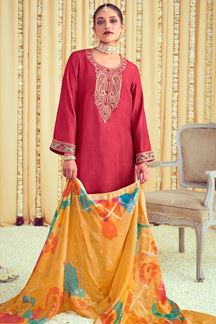 Picture of Astounding Resham Work Unstitched Suit (Unstitched suit)