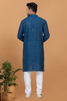 Picture of Classy Mens Kurta Set for Sangeet or Engagement