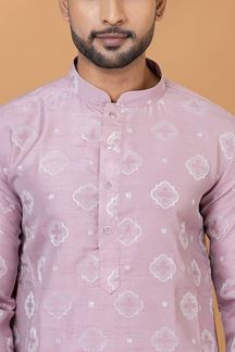 Picture of Spectacular Lavender Mens Designer Kurta Set for Sangeet or Engagement