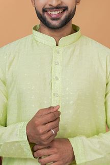 Picture of Amazing Mens Designer Kurta and Churidar Set for Wedding or Engagement