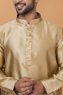 Picture of Artistic Silk Mens Designer Kurta and Churidar Set for Festive or Wedding