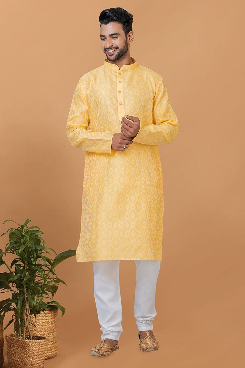 Yellow churidar for haldi hotsell