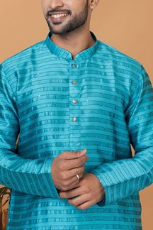 Picture of Splendid Mens Silk Designer Kurta Set for Festive or Sangeet