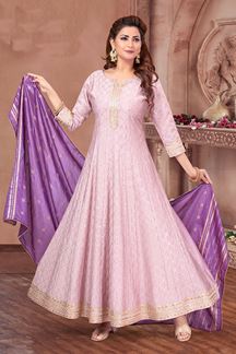 Picture of Surreal Light Purple Anarkali for Engagement, Party, Wedding, and Festive