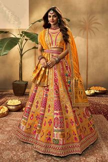 Picture of Flawless Silk Designer Lehenga Choli for Wedding 