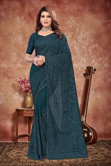 Picture of Glorious Georgette Designer Saree for Party and Festive