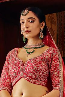 Picture of Divine Pink Designer Lehenga Choli for Wedding