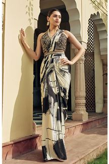 Picture of Royal Designer Printed Ready to Wear Saree for Engagement, Reception and Party