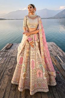 Picture of Creative Silk Designer Bridal Lehenga Choli for Wedding