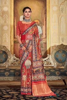 Picture of Breathtaking Silk Designer Saree for Wedding and Festive