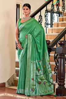 Picture of Exquisite Weaving Work Designer Paithani Saree for Wedding and Festive occasions