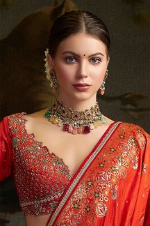Picture of Traditional Banarasi Silk Designer Lehenga Choli for Wedding and Sangeet