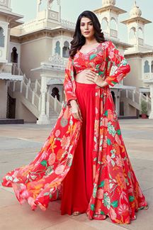 Picture of Striking Designer Indo-Western Suit with Long Jacket for Haldi and Sangeet