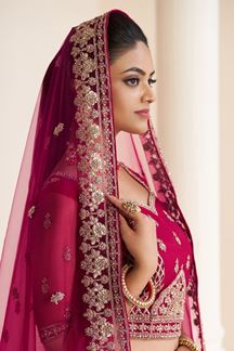 Picture of Heavenly Pink Designer Bridal Lehenga Choli for Wedding and Reception