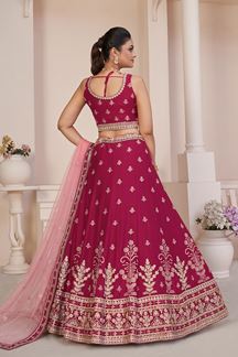 Picture of Classy Pink Designer Lehenga Choli for Wedding and Sangeet