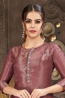 Picture of Outstanding Mauve Straight-cut Designer Kurti for Party